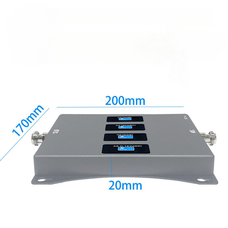 Fullset Four Band 2G 3G 4G LTE Mobile Signal Booster Repeater 900/1800/2100/2600mhz Signal Booster with Antenna